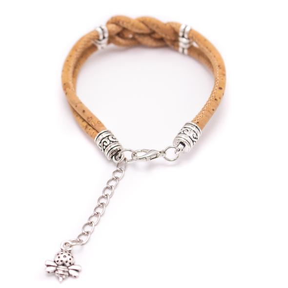 Kordelarmband Natur